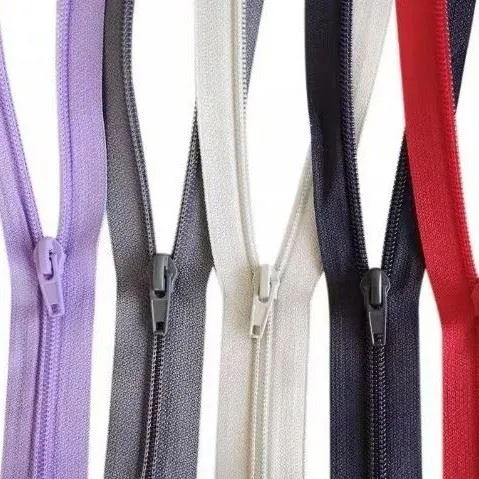 Aksesori Pakaian Jenis Terbuka Zip Logam